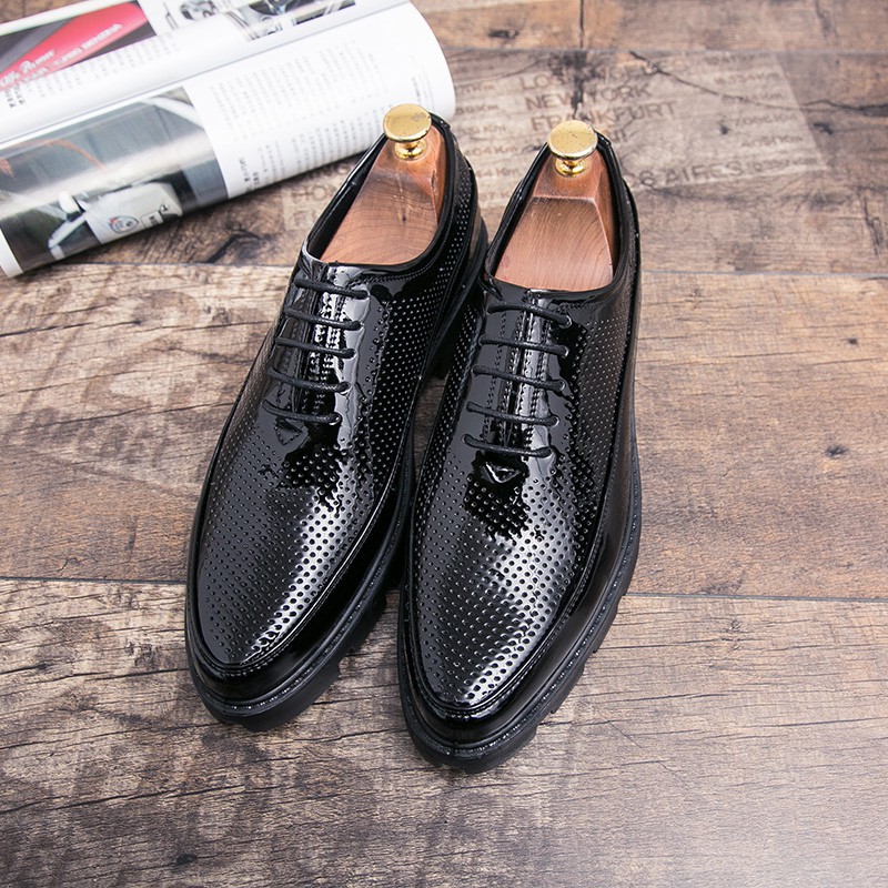 free Shining Men Dress Giày Chính thức Oxfords Văn phòng họp Nền tảng đám cưới uy tín Uy Tín 2020 ♤ hot "