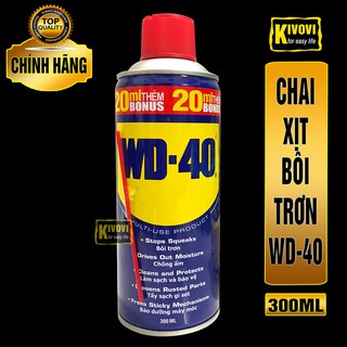 Chai Xịt Chống Rỉ Sét Và Bôi Trơn Sên Xe Máy WD40 300ml - Bình Xịt Bôi Trơn Xích Xe Đạp,Xe Máy, Ô Tô, Động Cơ ,..-Kivovi