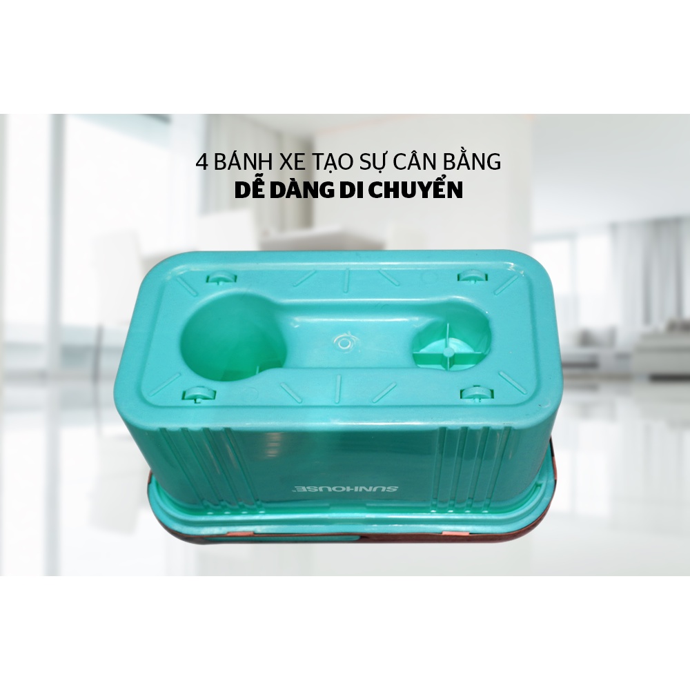 Bộ lau nhà Sunhouse xoay 360 độ KS-CL350PO/KS-CL350PB - Hàng mới, chính hãng Sunhouse phân phối