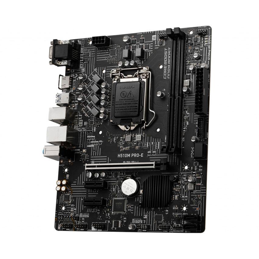 Bo mạch chủ Mainboard MSI H510 PRO-E (LGA 1200 - Mirco-ATX From Factor - DDR4) -BH 36T