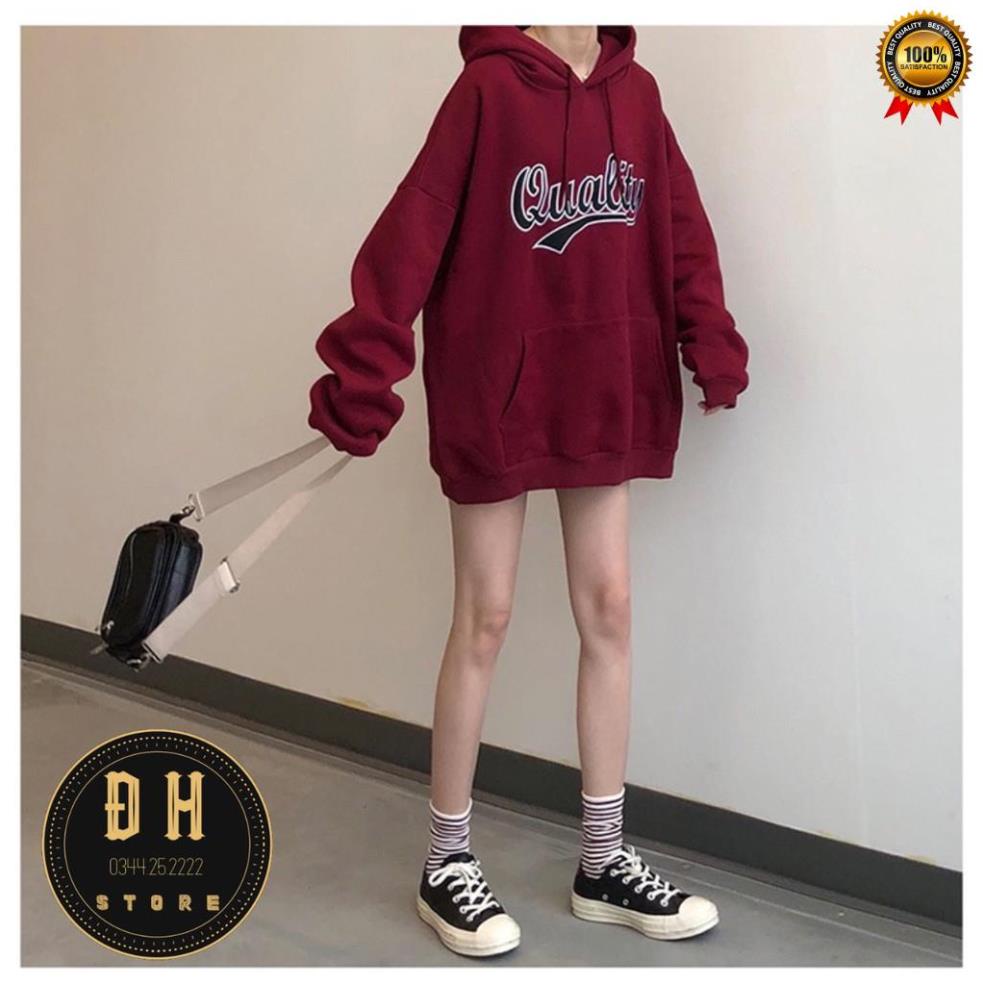(Mẫu Mới 2021) Áo Hoodie Chữ Quality Có Mũ Nam Nữ Chất Nỉ Bông Dày Dặn Form Rộng Unisex- Áo Nỉ Nam Nữ Ulzzang Hoạ Tiết . | BigBuy360 - bigbuy360.vn