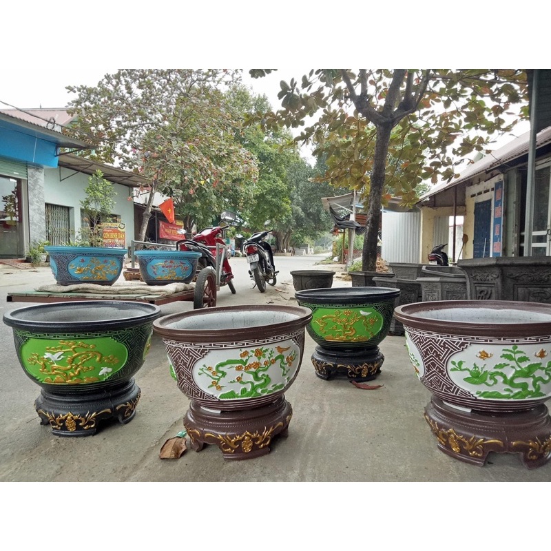 Bộ khuôn tròn 60 : Khuôn đúc chậu cảnh ABS tròn 60