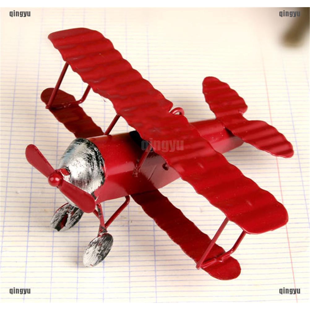 Mô hình máy bay kim loại mini phong cách vintage