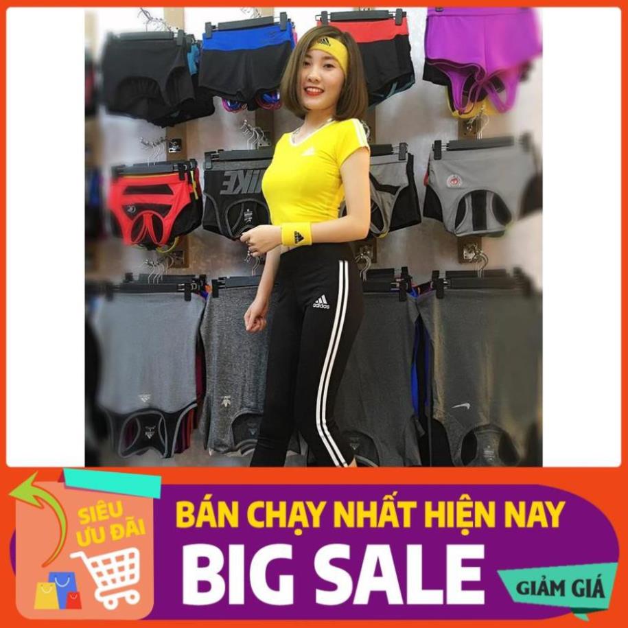 Set Bộ Đồ Tập Gym Yoga Aerobic Cho Nữ Đẹp, Cao Cấp, Big Size, Vnxk - Quần Lửng, Cạp Cao, Chun Mông Áo Croptop Có Tay ! !