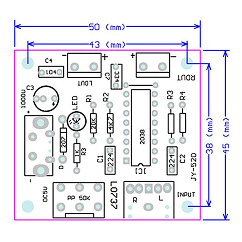Bảng Mạch Khuếch Đại Âm Thanh Mini 5w + 5w Pm Cm2038 5v
