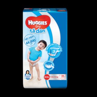 Bỉm dán Huggies siêu đại các size M74, L68, Xl62