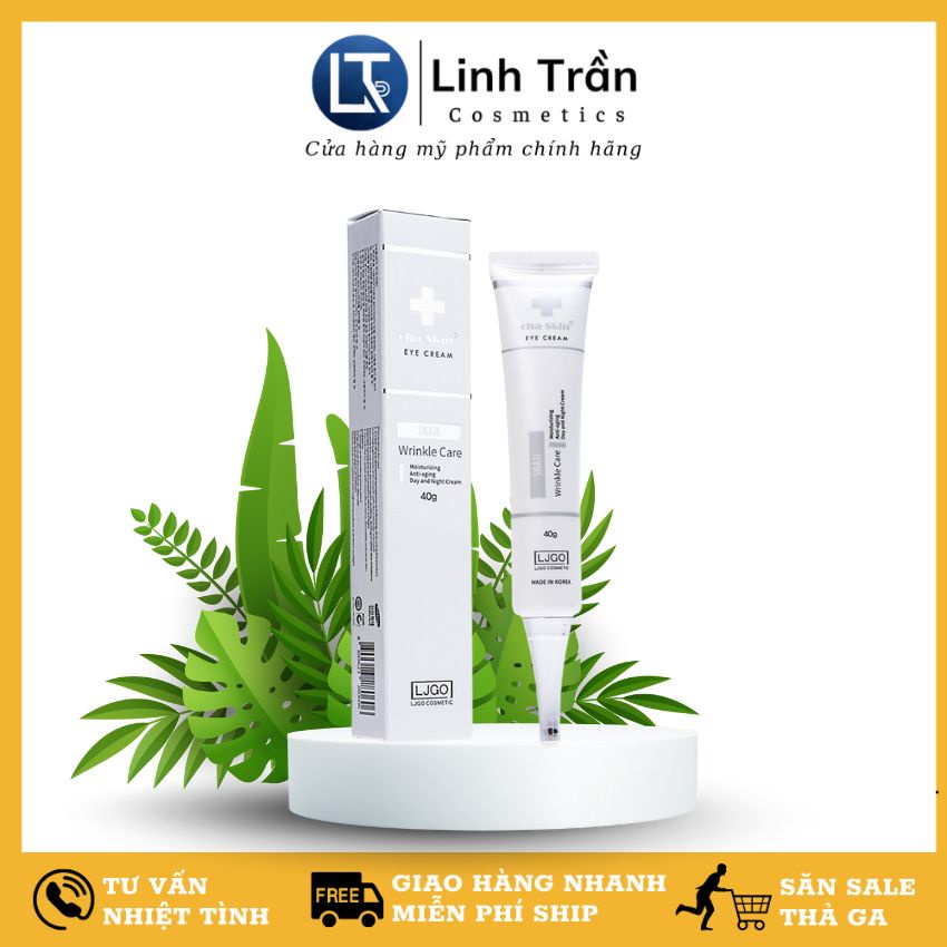 Kem mắt giảm lão hóa Cha Skin Eye Cream Snail Wrinkle Care