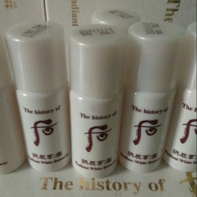 chai nước hoa hồng trắng da mờ nám sạm Whoo Minisize 5ml