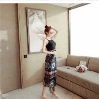 Set Bikini Thổ Cẩm Kèm Khăn Quấn