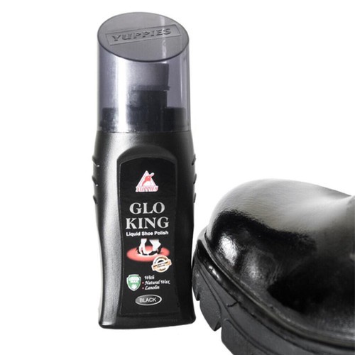 Xi đánh giày da Glo King Liquid Sheo Polish 75ml - 2 Màu Đen-Nâu Nhập Khẩu Từ