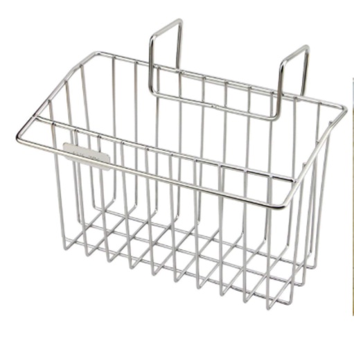Giỏ, kệ inox để đồ rửa chén bát treo thành bồn - giỏ inox để chai nước và dụng cụ rửa chén.
