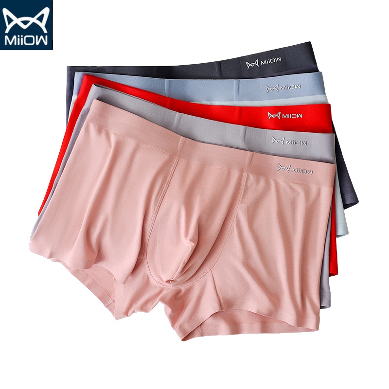 Hộp 3 quần sịp nam Miiow kháng mùi kháng khuẩn thun lạnh siêu mỏng boxer chun đúc Nidoshop - Hàng mới về
