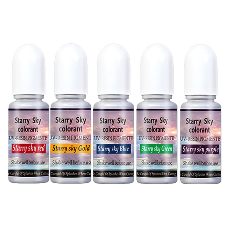 Thuốc Nhuộm Resin Epoxy Đậm Đặc 5 Màu Sắc Tùy Chọn Dung Tích 10Ml / 0.35oz DIY