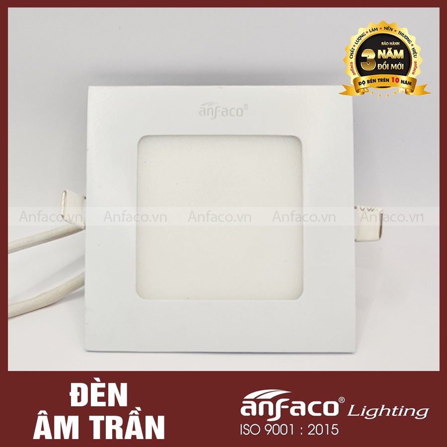 Đèn Panel Vuông Anfaco AFC 669 4W/6W/9W/12W/15W - Đèn Led Âm Trần Cao Cấp