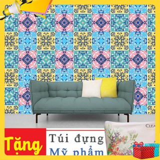 SẴN DECAL GẠCH BÔNG RETRO 36 Ô 20X20 (CÓ QUÀ TẶNG)