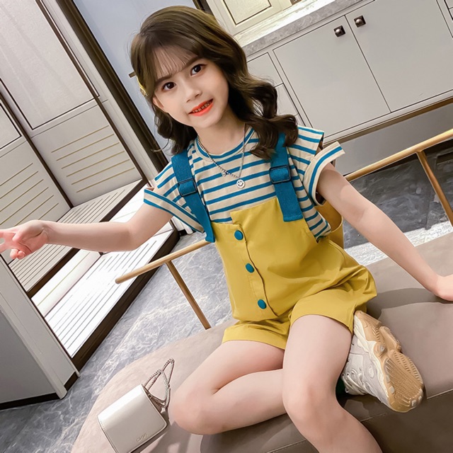 Set yếm cho bé gái lớn - size đại  - kèm ảnh thật