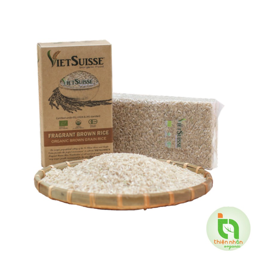 Date 3/6/22 - Gạo lức hữu cơ Vietsuisse 1kg