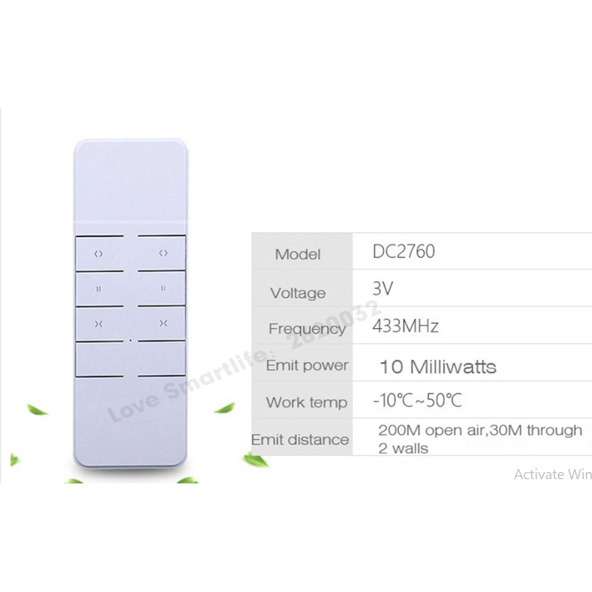 Rèm tự đông - Điều khiển đôi DOOYA DC2760