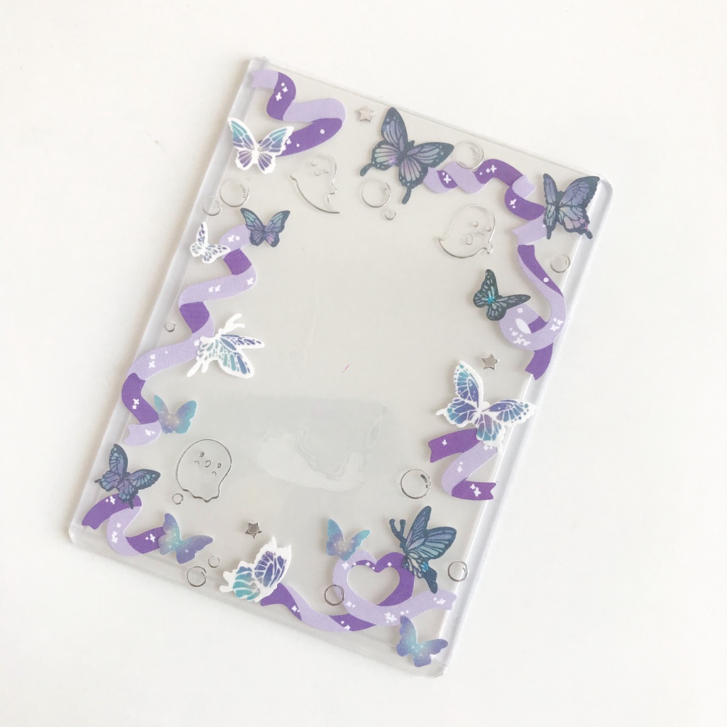 Miếng bảo vệ thẻ bài trang trí sticker - Toploader Idol xinh xắn - loại ruy băng