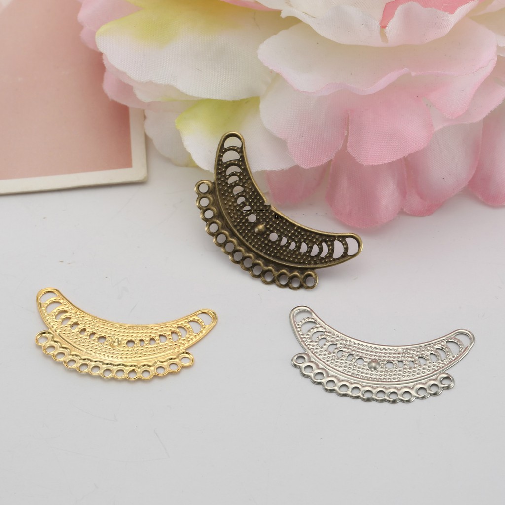 5 phiến đục 13 lỗ 33*19mm nguyên liệu làm trâm làm trang sức cổ trang