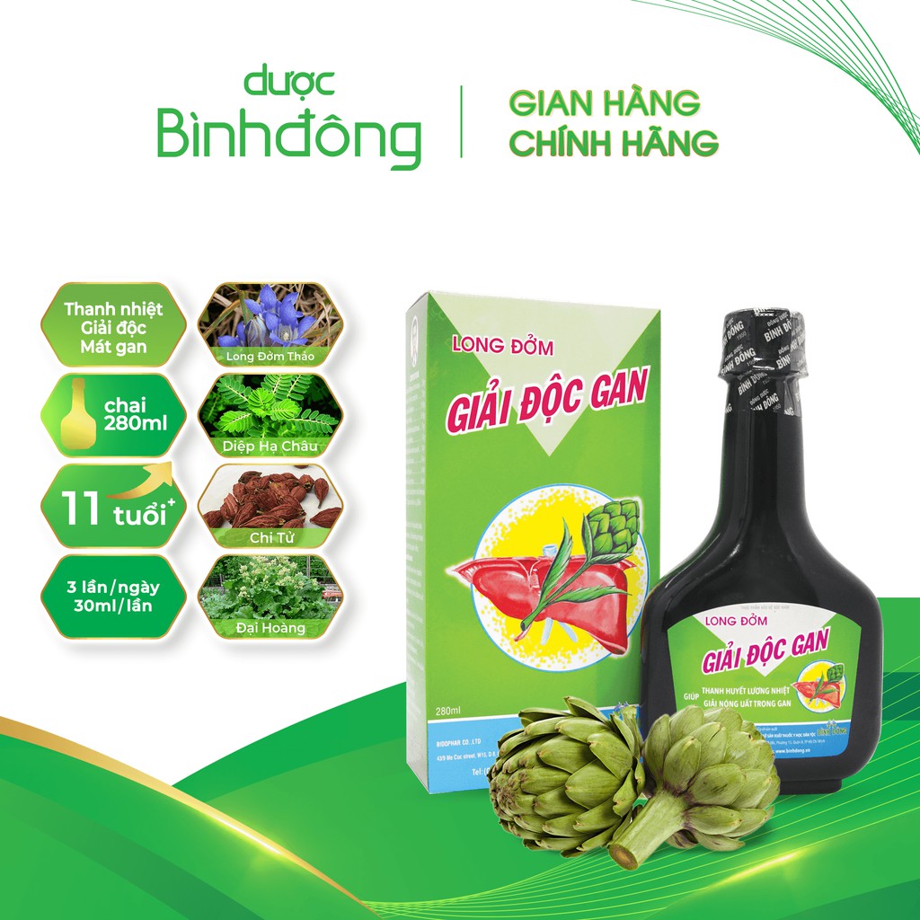 LONG ĐỞM GIẢI ĐỘC GAN - Thực phẩm bảo vệ sức khoẻ hỗ trợ thanh nhiệt, giải độc, mát gan