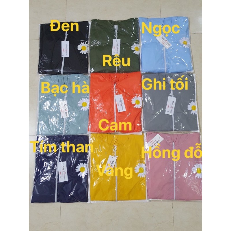 Áo Gió Trơn Hoa Cúc