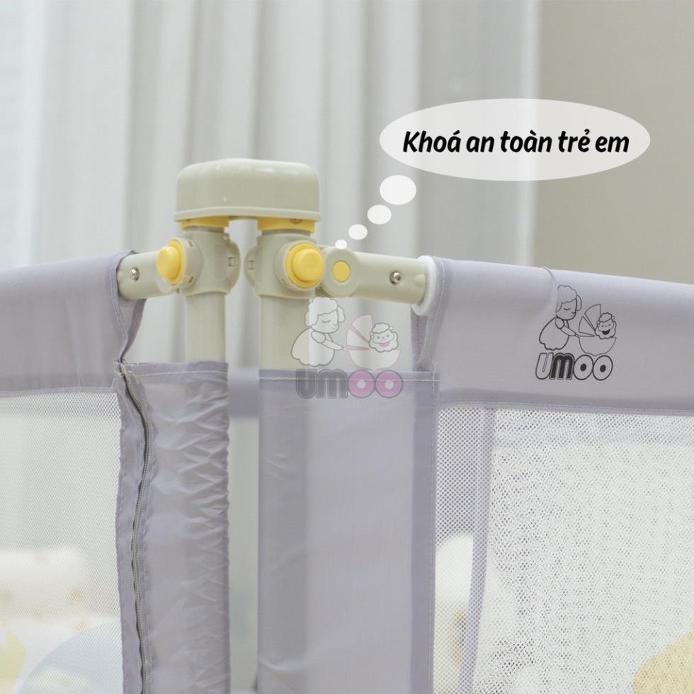 Thanh Chắn Giường Cho Bé UMOO Mẫu Mới UM088 Bản Nâng Cấp 2023 Chất Lượng Cao Uni Baby Giá 1 Thanh