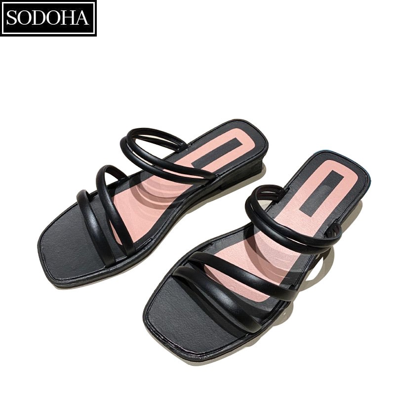 Dép Nữ Thời Trang SODOHA SDH6155 Đế Cao Su Mềm Êm Siêu Thoáng Mát