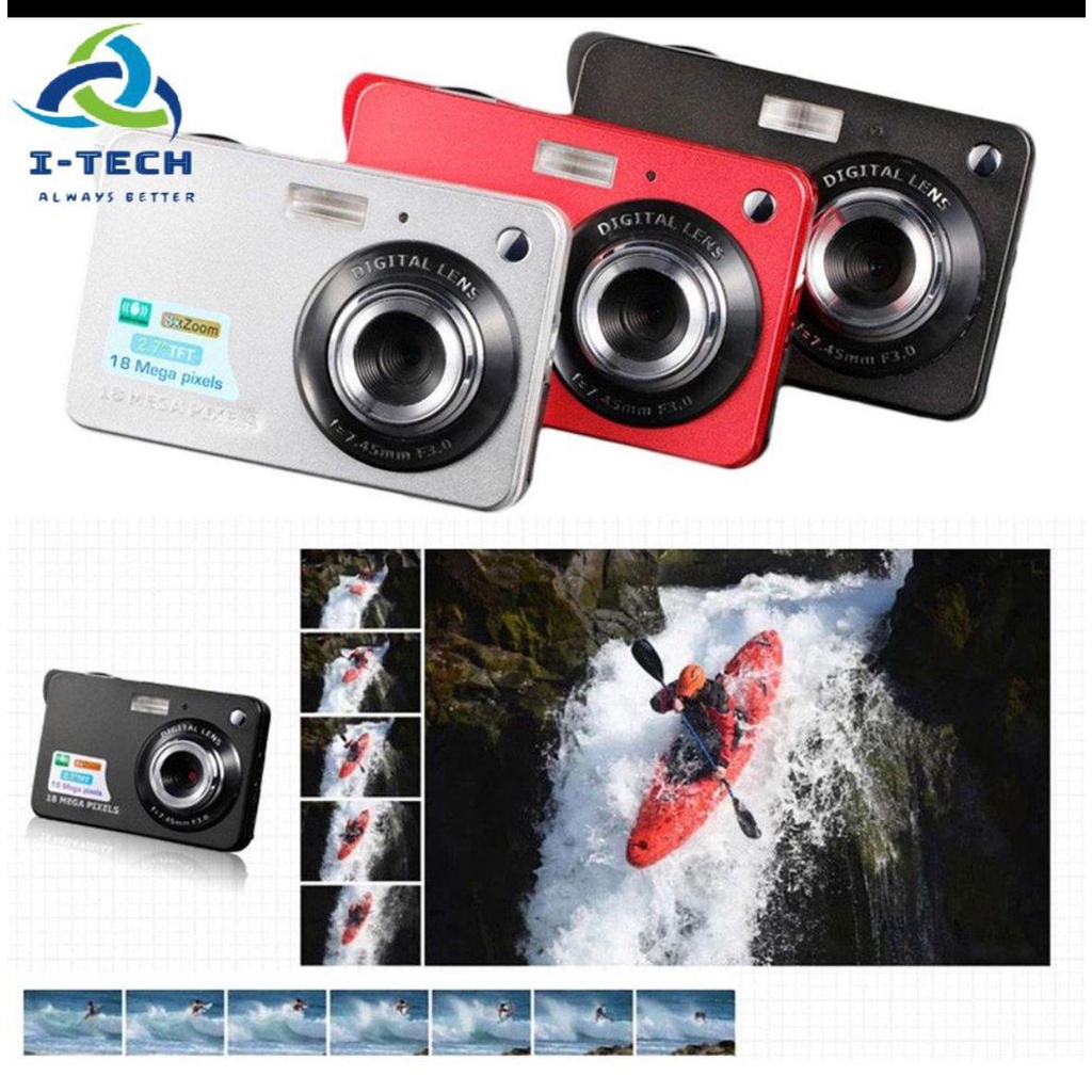 (Tặng thẻ nhớ ) BẢN V2 48MEGAPIXELS - Máy Ảnh Kĩ Thuật Số Chống Rung Màn Hình Lcd Tft 48mp 720p 8x Zoom Hd 2.7 Inc