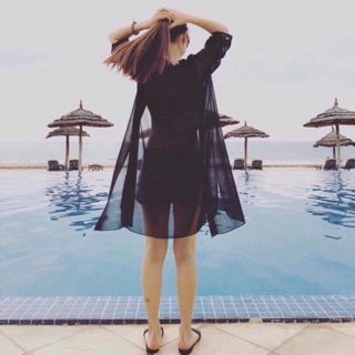 Áo khoác kimono đi biển