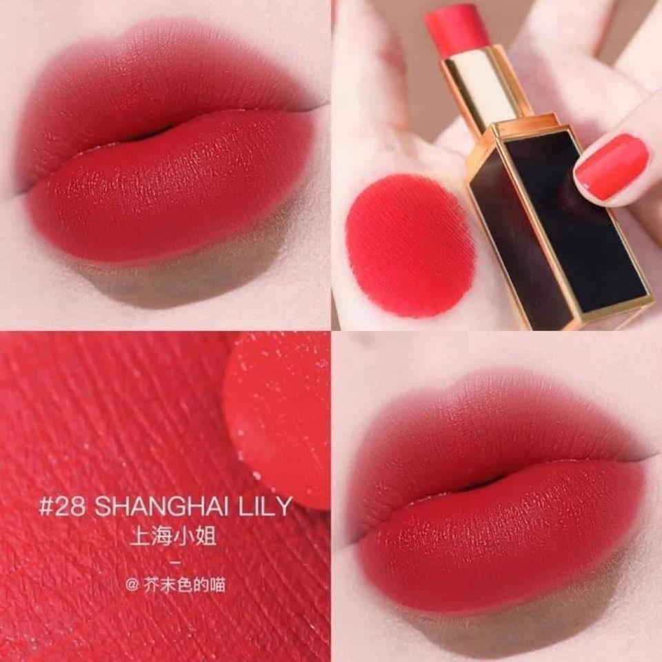 Son Tom Ford Lip Color Satin Matte màu 28 Shanghai Lily