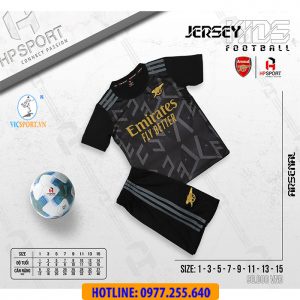 Áo bóng đá trẻ em , Quần Áo Đá Banh Cho Bé CLB Arsenal 22-23 thun lạnh siêu mát HP  - Vicsport