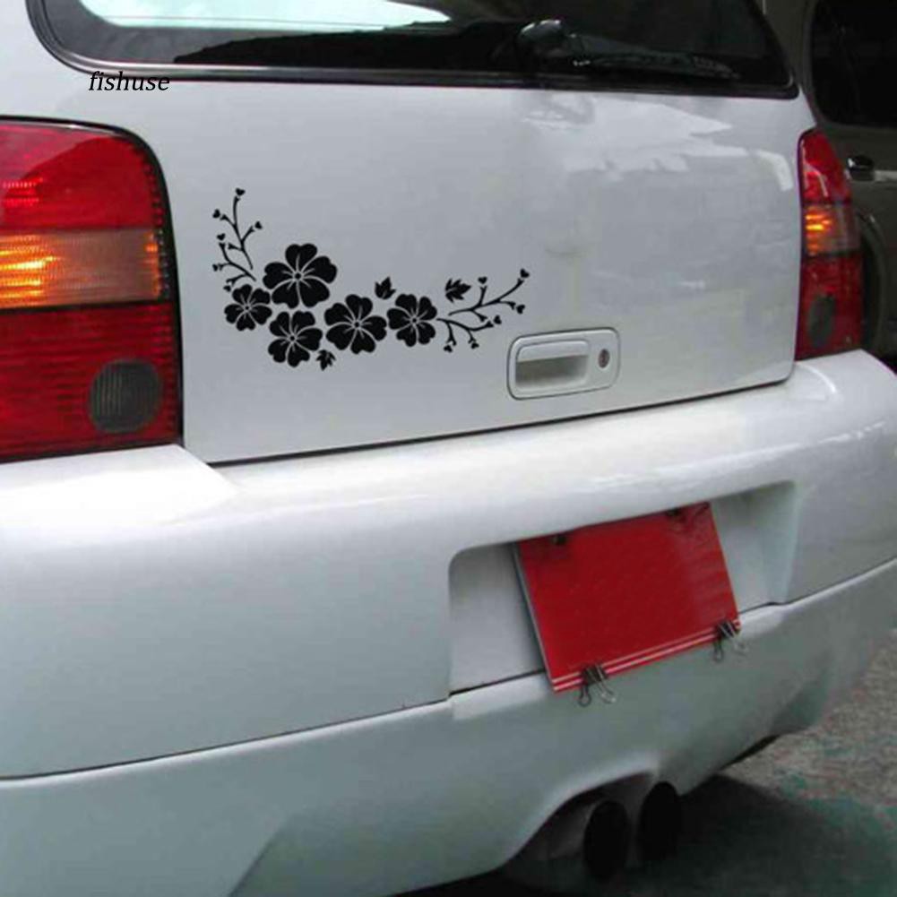 Decal dán trang trí hình hoa đào cho xe hơi