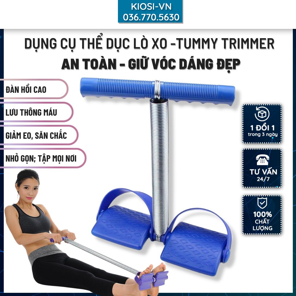 Dụng cụ thể dục, dây kéo lò xo tập bụng, đốt cháy mỡ thừa, an toàn, dễ sử dụng