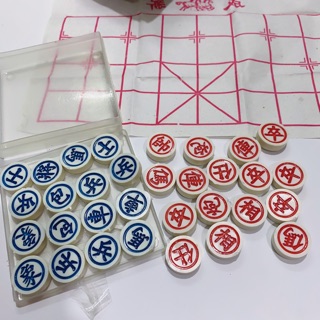 Bộ cờ tướng quân 25mm/ quân cờ kèm hộp đựng