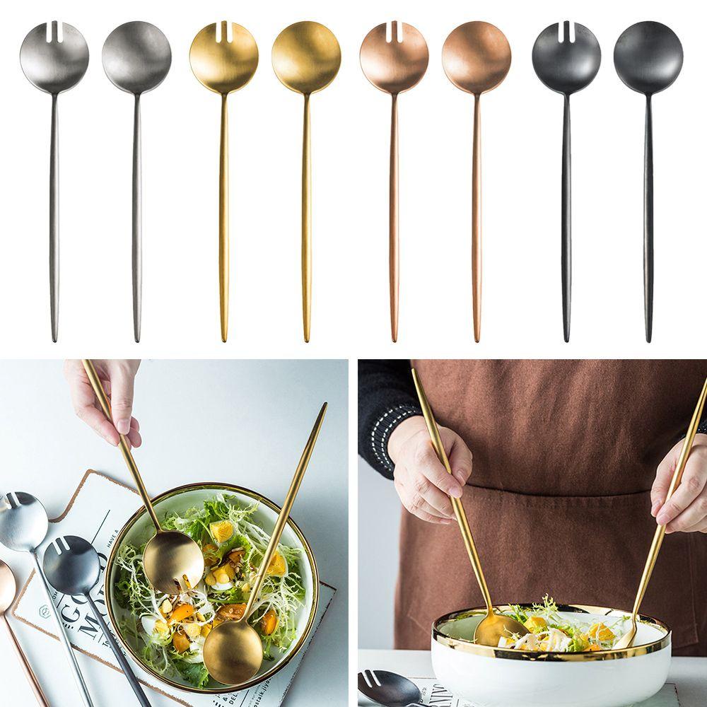 Bộ Muỗng Nĩa Ăn Salad Phục Vụ Bàn Ăn
