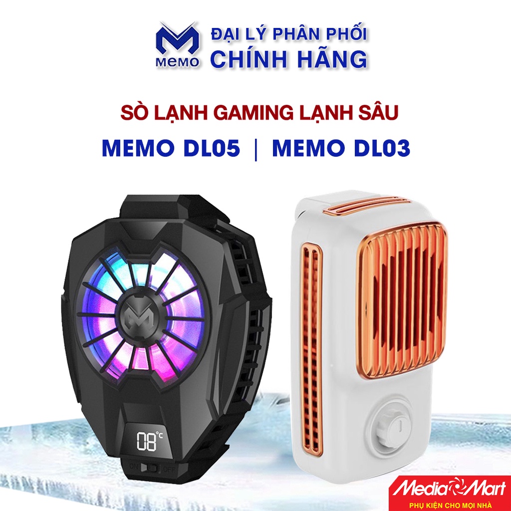 Memo DL05 DL03 tản nhiệt điện thoại sò lạnh thế hệ mới nhất có màn hình hiển thị nhiệt độ