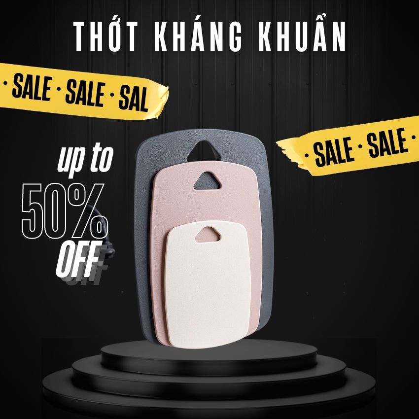 Combo set 3 Thớt Nhựa Kháng Khuẩn Nhiều màu, Hàng Loại 1, Đẹp Chất Lượng Cao Nino.shop1