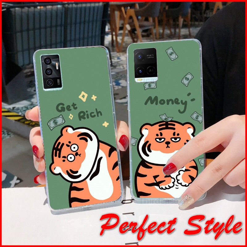Ôp lưng silicon UV tiger cho vivo Y72 5g Y53s 5g Y02s T1x Y22 Y22s Y35 Y16