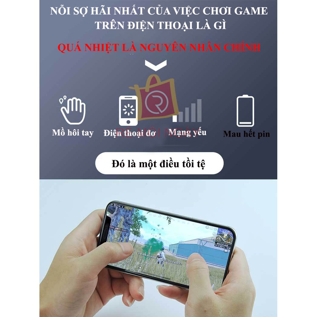 Quạt tản nhiệt điện thoại Memo DL06 - Quạt tản nhiệt sò lạnh bán dẫn làm mát tức thì tăng hiệu năng - Cooling Gaming | BigBuy360 - bigbuy360.vn