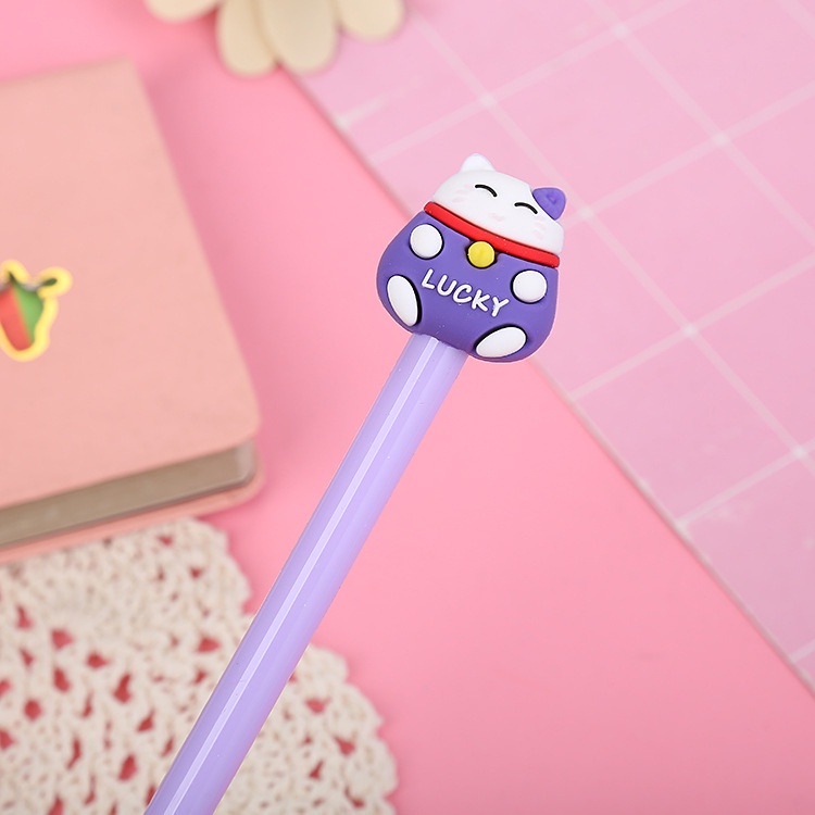 Bút bi phong cách mèo hoạt hình ngòi 0.5mm tiện lợi