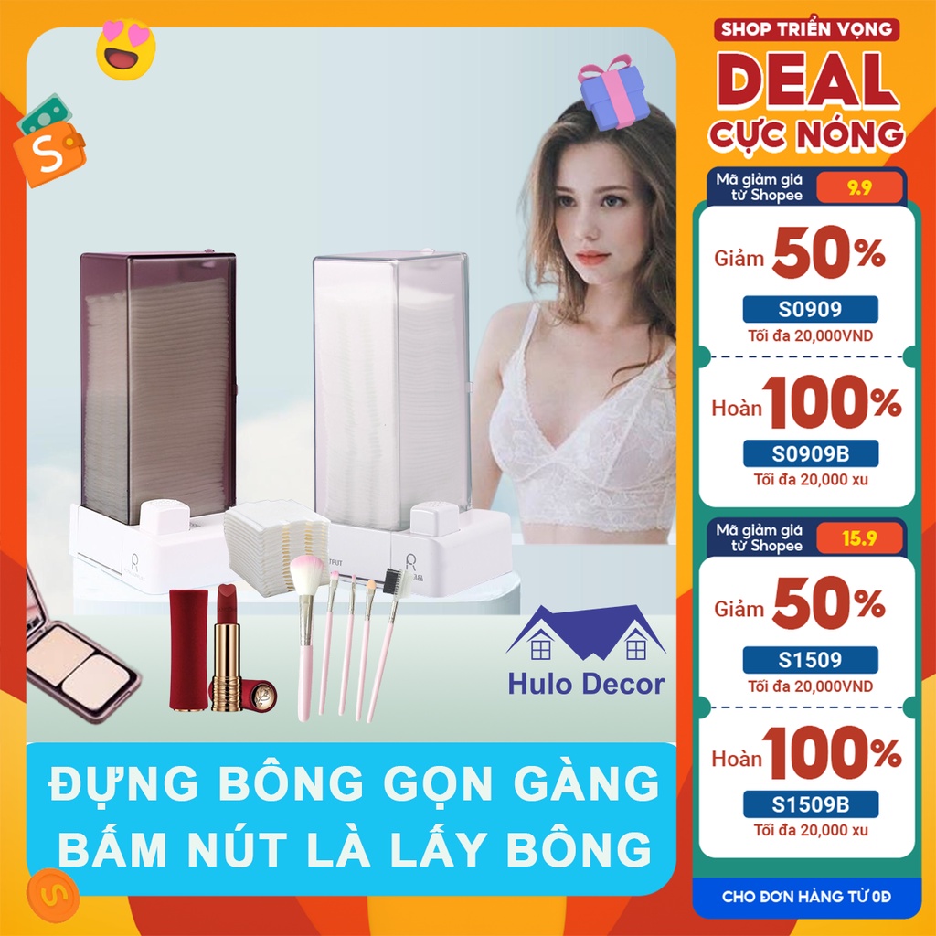 Hộp đựng bông tẩy trang tự động thông minh