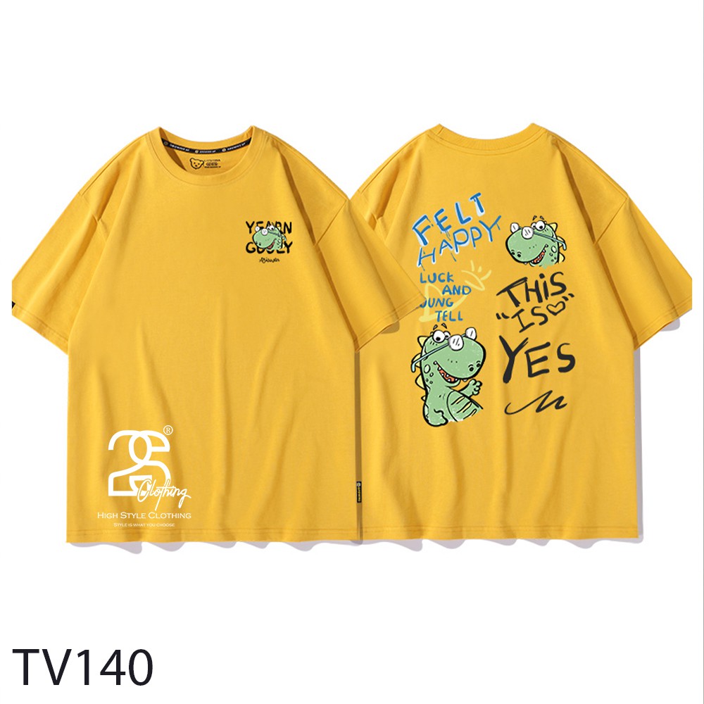 Áo Thun Tay Lỡ 2s Clothing Áo Phông Unisex Nam Nữ Cotton Oversize Form Rộng Giá Rẻ In Hình Khủng Long Siêu Cute TV140 | BigBuy360 - bigbuy360.vn