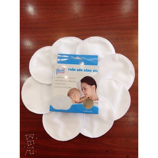 miếng lót thấm sữa bằng vải good mama,1 hộp 8 miếng
