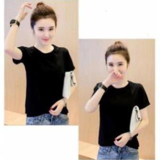 Combo 50 Áo Thun Đen Áo thun màu đen Vải Dày mịn không đổ lông - Mesuri20