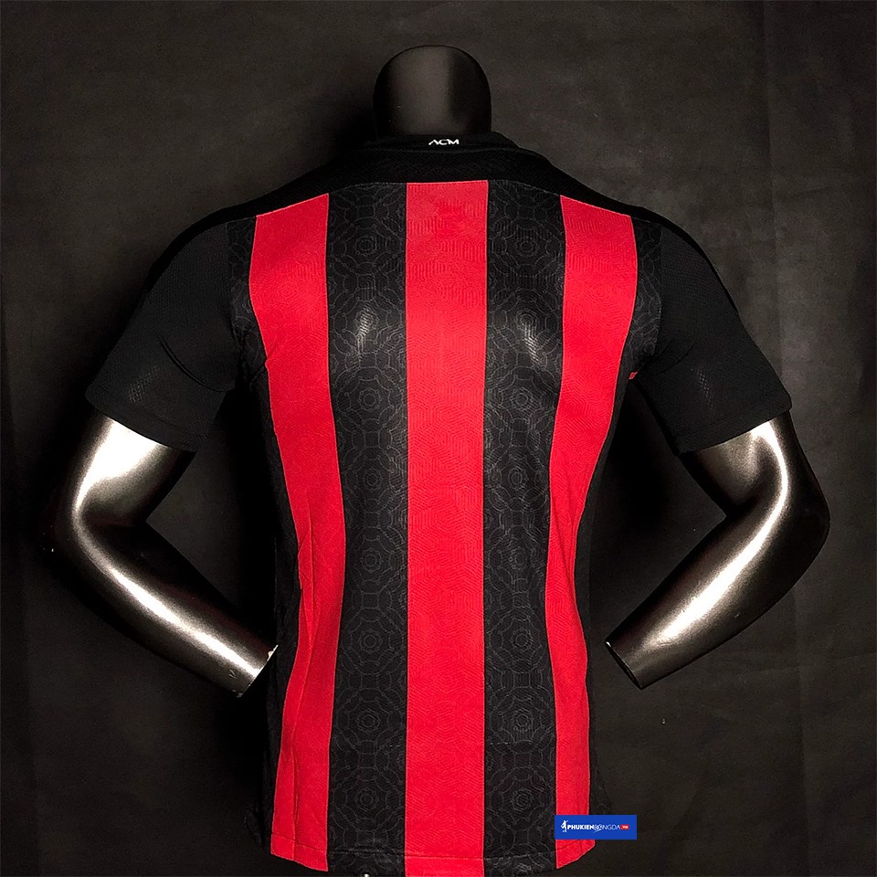 Áo AC Milan sân nhà 2020-2021 sọc đỏ đen, áo AC Milan sọc đỏ đen sân nhà 2021 ❝Thái Lan❞