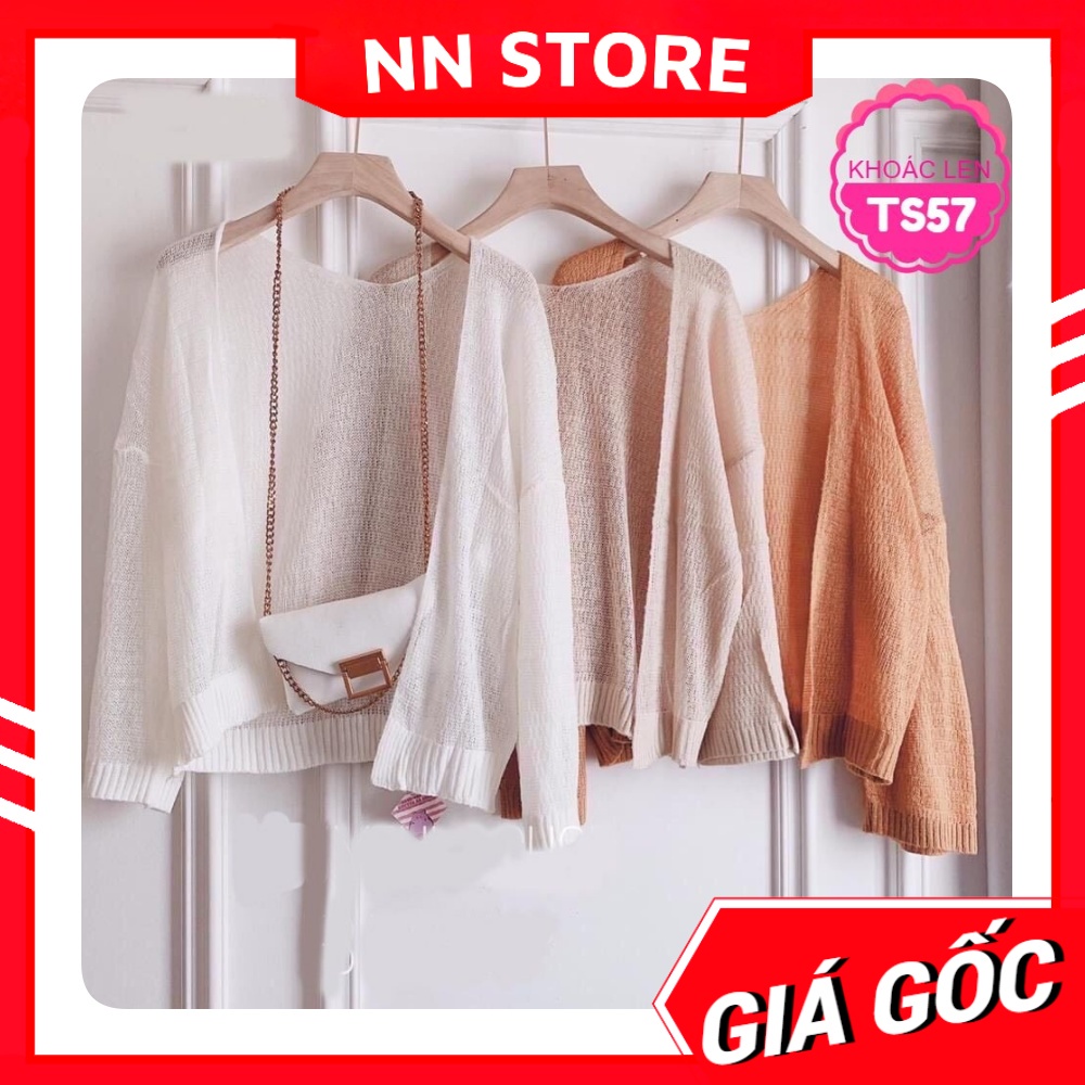 Áo khoác len cardigan đi biển cực xinh TS57