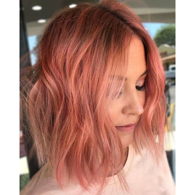 combo nhuộm hồng cam kèm oxi trợ dưỡng và găng tay | BigBuy360 - bigbuy360.vn