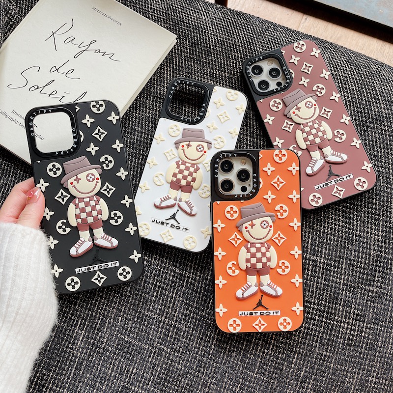 Casetify Ốp Điện Thoại Silicon In Logo Nike Air Jordan Sang Trọng Cho iPhone 15 14 13 12 11 Pro Max 7 8 Plus SE XR
