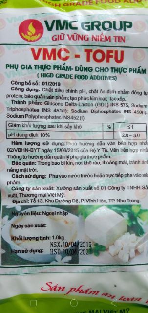 Tạo đông đậu phụ VMC TOFU (đường nho)